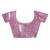 dusky lavender chanderi digital print saree with blouse piece