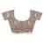dusky lavender chanderi digital print saree with blouse piece