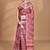 multicolor chanderi digital print saree with blouse piece