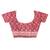 rust chanderi digital print saree with blouse piece