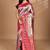 purple motifs silk blend dharmavaram saree with blouse piece