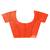 orange motifs silk blend dharmavaram saree with blouse piece