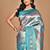 maroon ethnic motifs silk blend saree with blouse piece