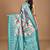maroon ethnic motifs silk blend saree with blouse piece