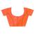 orange kolhapuri  stone work saree with blouse piece