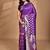 purple kolhapuri  stone work saree with blouse piece