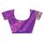 purple kolhapuri  stone work saree with blouse piece