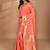 peach kolhapuri  stone work saree with blouse piece