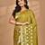 mehendi kolhapuri stone work saree with blouse piece