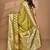 mehendi kolhapuri stone work saree with blouse piece