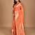 peach kolhapuri  stone work saree with blouse piece