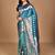 blue kolhapuri  stone work saree with blouse piece