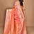 orange kolhapuri  stone work saree with blouse piece