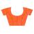 orange kolhapuri  stone work saree with blouse piece