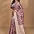 multicolor linen silk saree with blouse piece