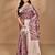multicolor linen silk saree with blouse piece