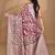multicolor linen silk saree with blouse piece