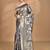 multicolor linen silk saree with blouse piece