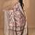 multicolor linen silk saree with blouse piece