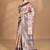 multicolor linen silk saree with blouse piece