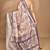 multicolor linen silk saree with blouse piece