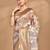 multicolor linen silk saree with blouse piece