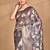multicolor linen silk saree with blouse piece