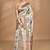 multicolor linen silk saree with blouse piece