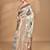 multicolor linen silk saree with blouse piece