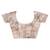 multicolor linen silk saree with blouse piece