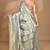 light Blue linen silk saree with blouse piece