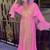Peach inner jacket  Handbeaded Kaftan for women