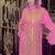 Peach inner jacket  Handbeaded Kaftan for women