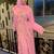 Peach Jacket Handbeaded Kaftan for women