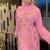 Peach Jacket Handbeaded Kaftan for women