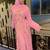 Peach Jacket Handbeaded Kaftan for women