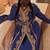 Blue Jacket Handbeaded Kaftan for women