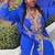 Blue Jacket Handbeaded Kaftan for women