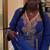 Blue Jacket Handbeaded Kaftan for women