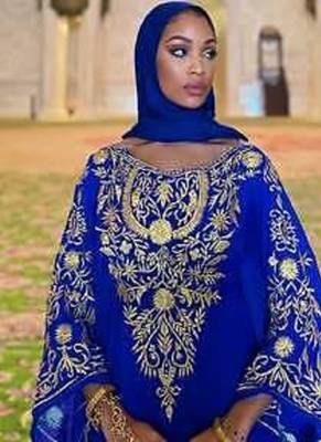 Blue Farash Embroidered gold work women 2