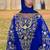 Blue Farash Embroidered gold work women