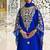 Blue Farash Embroidered gold work women