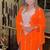 ORANGE FARASH EMBROIDERED GOLD WORK women