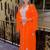 ORANGE FARASH EMBROIDERED GOLD WORK women