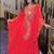 RED FARASH EMBROIDERED GOLD WORK women