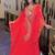 RED FARASH EMBROIDERED GOLD WORK women