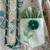 Beige printed cotton silk kurta pyjama