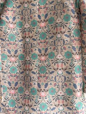 Multicolor printed cotton silk kurta pyjama 3