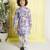 Sky blue digital printed muslin cotton woven kurta pajama sets