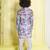 Sky blue digital printed muslin cotton woven kurta pajama sets